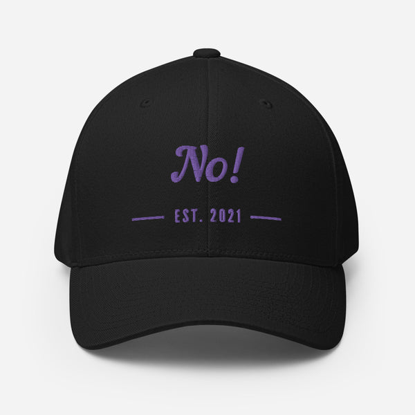No! - Purple Embroidery