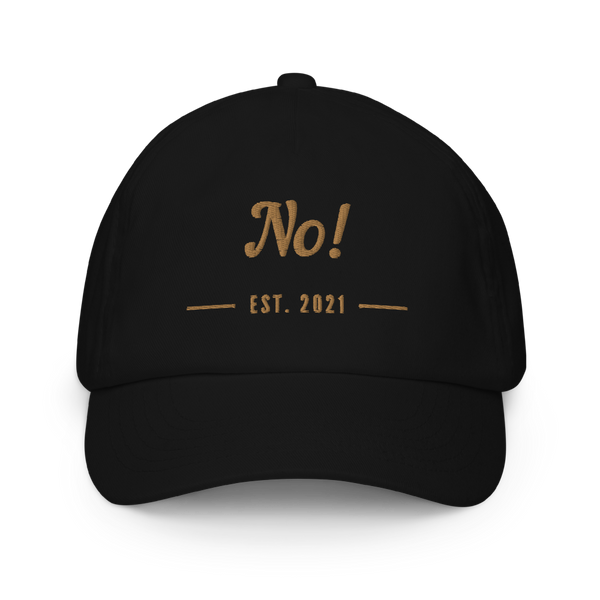 No! Kids cap Gold Embroidery